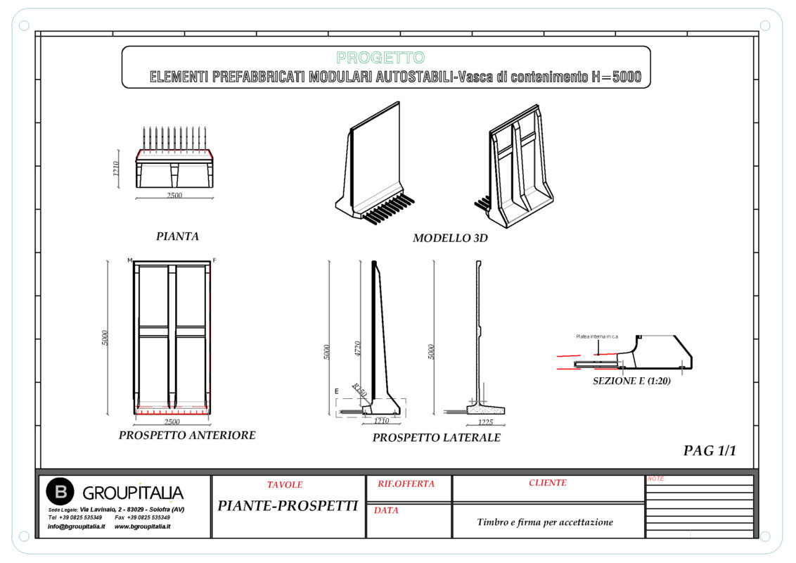 ELEMENTI PREFABBRICATI AUTOSTABILI